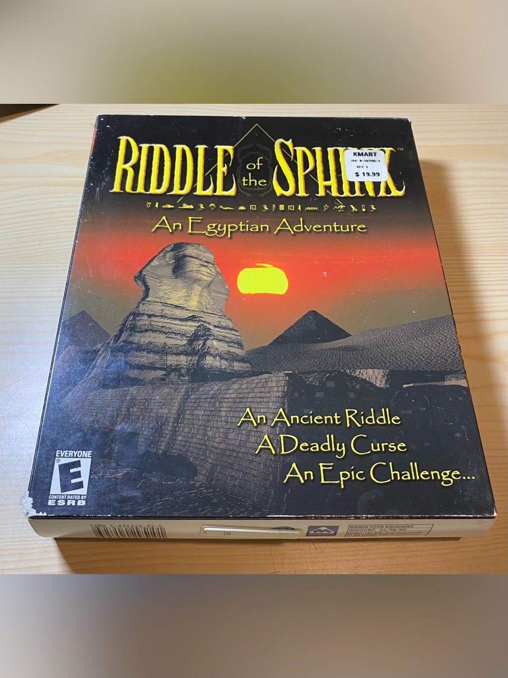 Riddle of the Sphinx Egyptian Adventure PC Computer Game 3-Disc Untested EUC